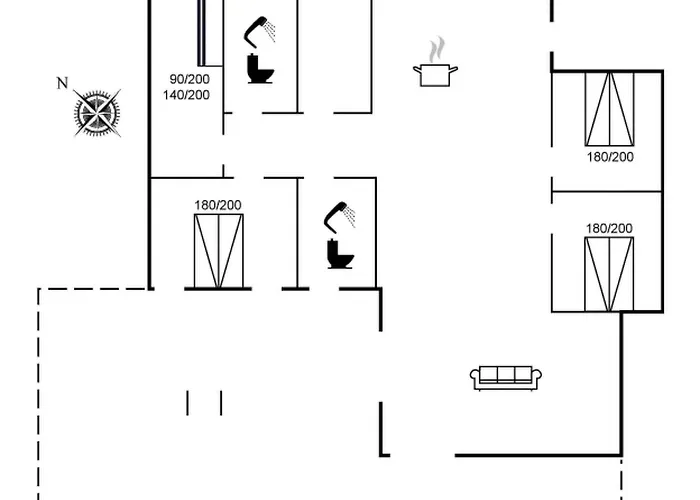 度假居 Danika - 650m From The Sea By Interhome Nedre Lysabild